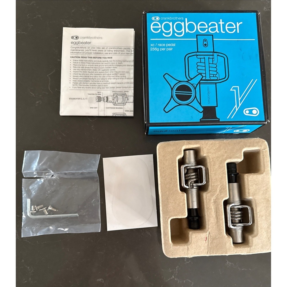 Crank Brothers Eggbeater xc cross countryrace pedal Box and accessories included